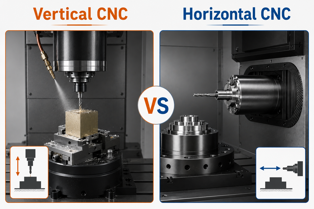 vertical cnc machine vs horizontal cnc machine​